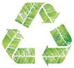  recykling - wycinanka z liści 