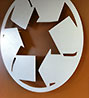  recycling metal emblem (foto) 
