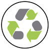  recycling (soft green & grey sign) 