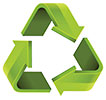  recycling solid green 3D (stock) 