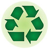  RECYCLING LOGO ('Stencil' font style) 