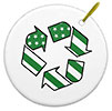  recycling symbol (green US flag, Zazzle pendant) 