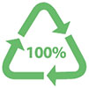  recycling triangle - 100% 