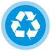  recycling (white on blue) 