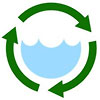  recykling water 3 arrows 