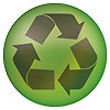  recykling black-green button 
