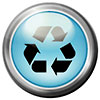  recycling blue button 