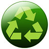  recykling zielony guzik 