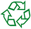 recykling (znak zielony, 'hakowy') 