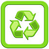  recykling zielony jasny w ramce 