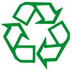  recykling zielony gruby obrys 