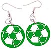 kolczyki z logo recyklingu (PL) 