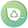  recykling listek sticker 