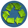  recykling - wycinanka z liści 