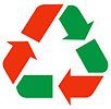  recykling red-green sign 