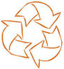  recykling - trójkąt strzałek 