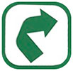  reuse - recycle (green arrow plate) 