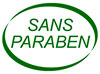  SANS PARABEN (green oval stamp) 