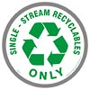  SINGLE-STREAM RECYCLABLES ONLY 