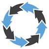  still recycling circle (8 arrows) 