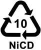  kod recyklingu 10 NiCD 