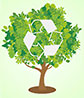 tree recycling symbol (stock) 