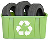  tyres recycling trashcan 