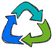  uni-recycling bin label 