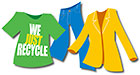  WE JUST RECYCLE (logo) 