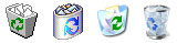  Windows recycle bins icons 
