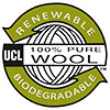 RENEWABLE BIODEGRADABLE 100% PURE WOOL UCL (wool carpets, US) 