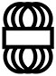   wool hank symbol (b-w) 